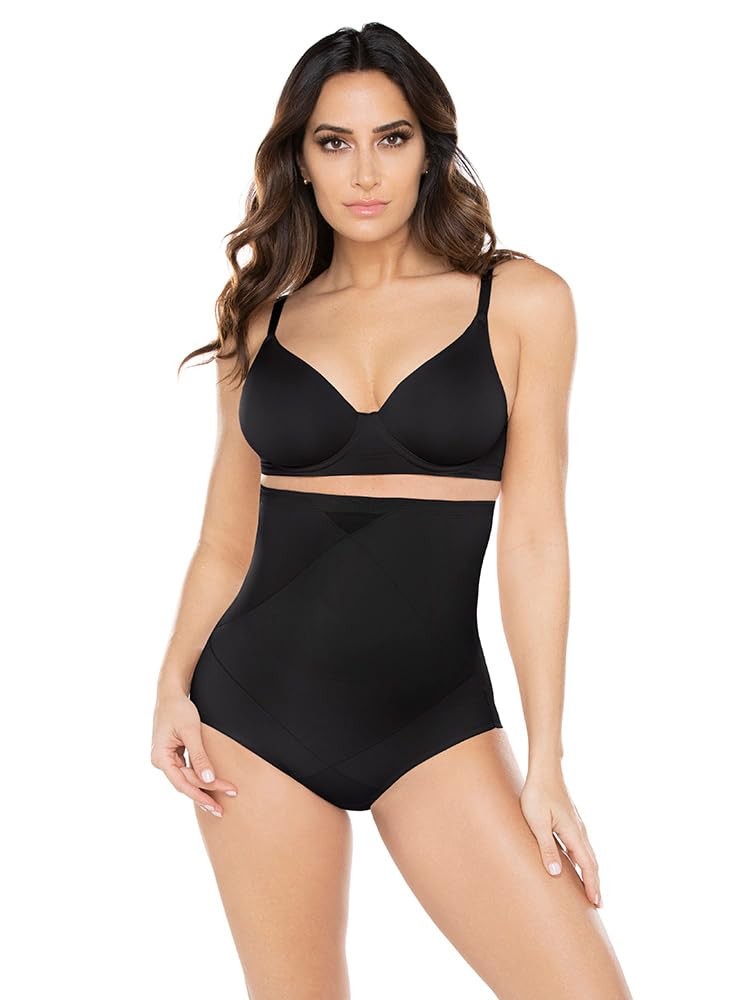 Miraclesuit Tummy Tuck High Waist Shaping Panty Brief, Black, Small