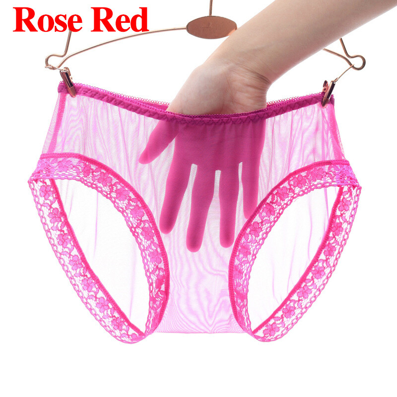 4 Pack Lot Sexy Womens See Through Lingeries Sheer Panties Full Briefs Underwear