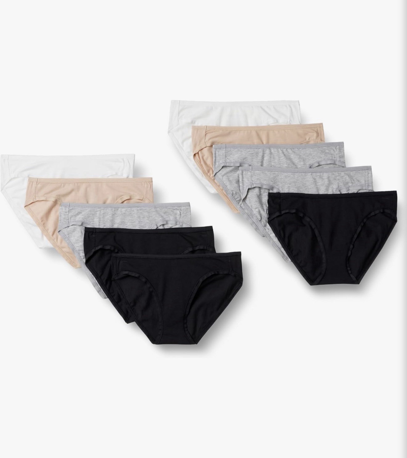 Amazon Essentials Women’s 16-Pack Cotton Bikini Brief Underwear Medium