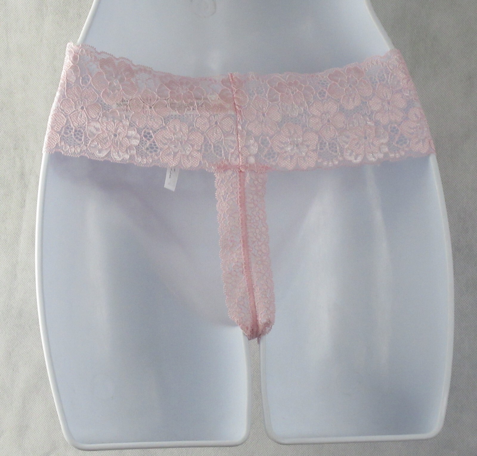 Jenni Intimates Women’s Lace-Trim Thong Panty Underwear, Tossed Hearts Pink