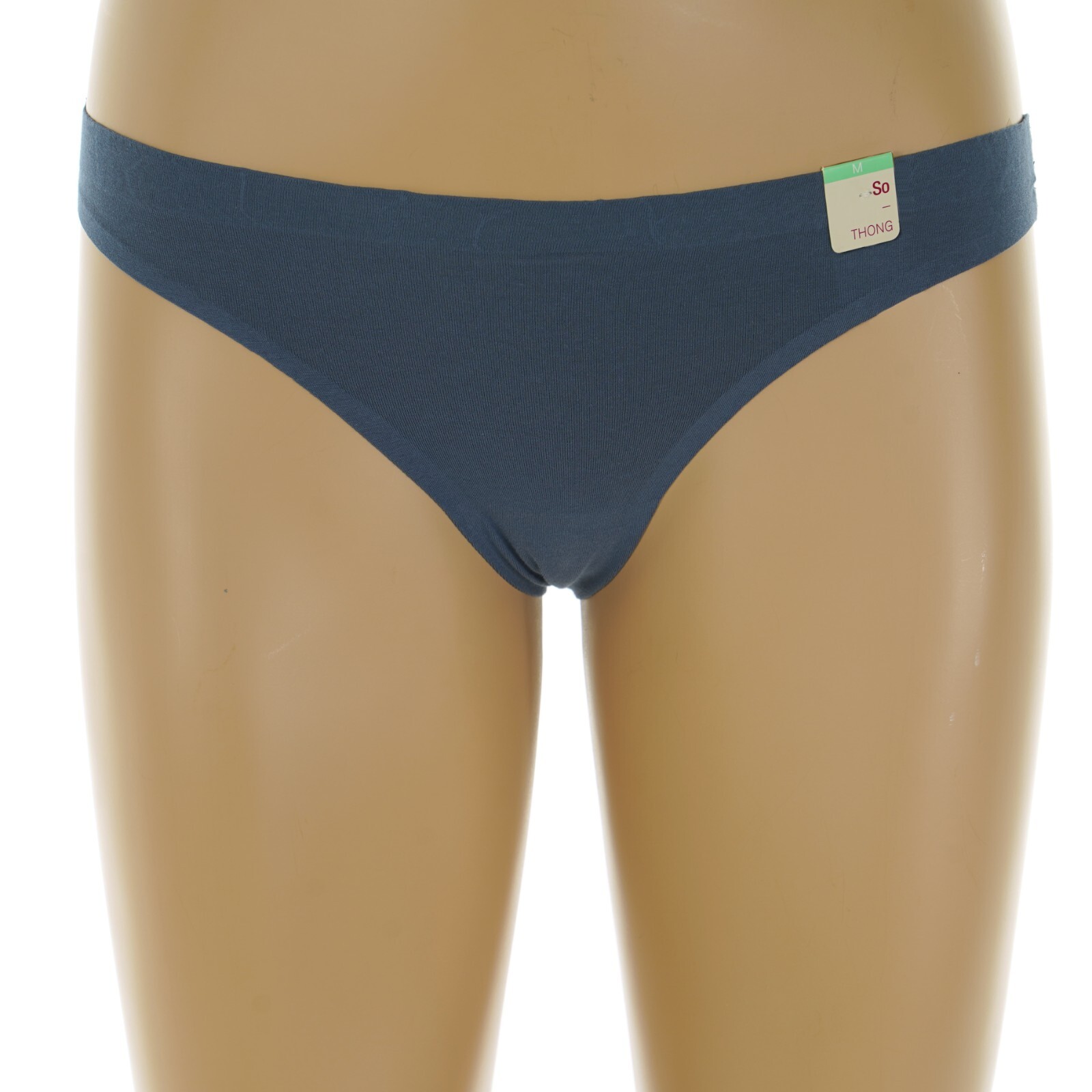 SO INTIMATES Junior’s Size 7-9 MEDIUM #SO83-005 Bonded Cotton GRAY THONG Panties