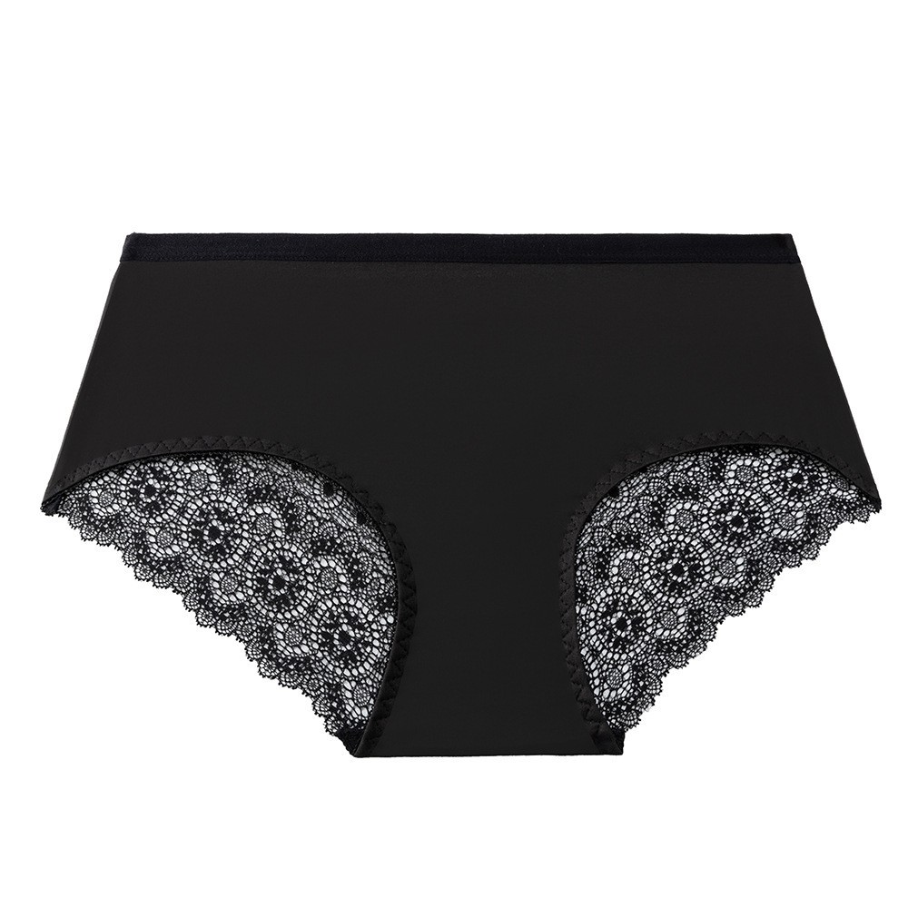 4 Pack Lace Leopard Print Boyshorts Sexy Breathable Animal Print Floral Panties