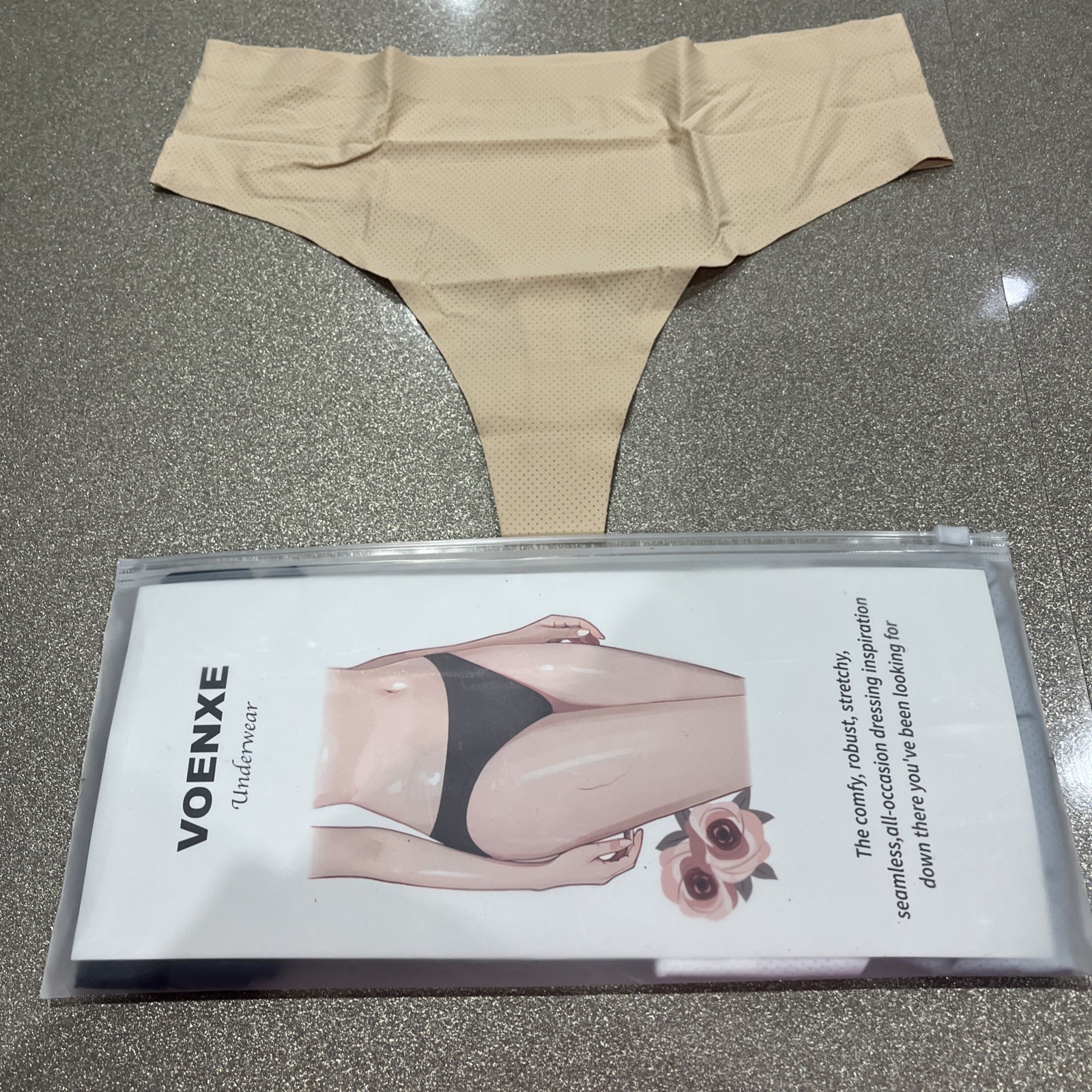 Voenxe 5 Pack Basic Multicolor High Rise No VPL Thong Womens Size Medium RRP 14