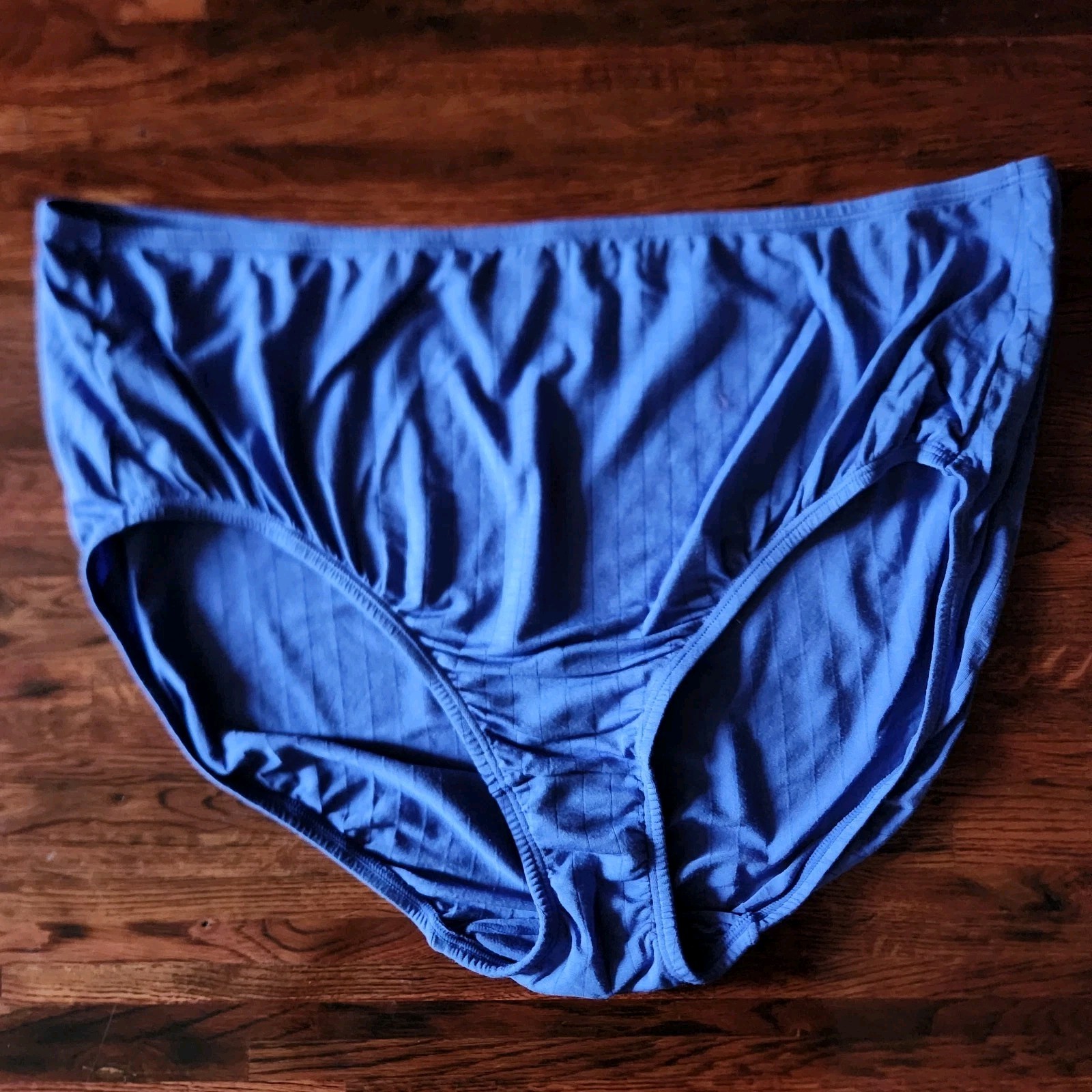 Jockey Blue Panties Size 10 Stretchy Underwear Full Back Brief Womens Panty