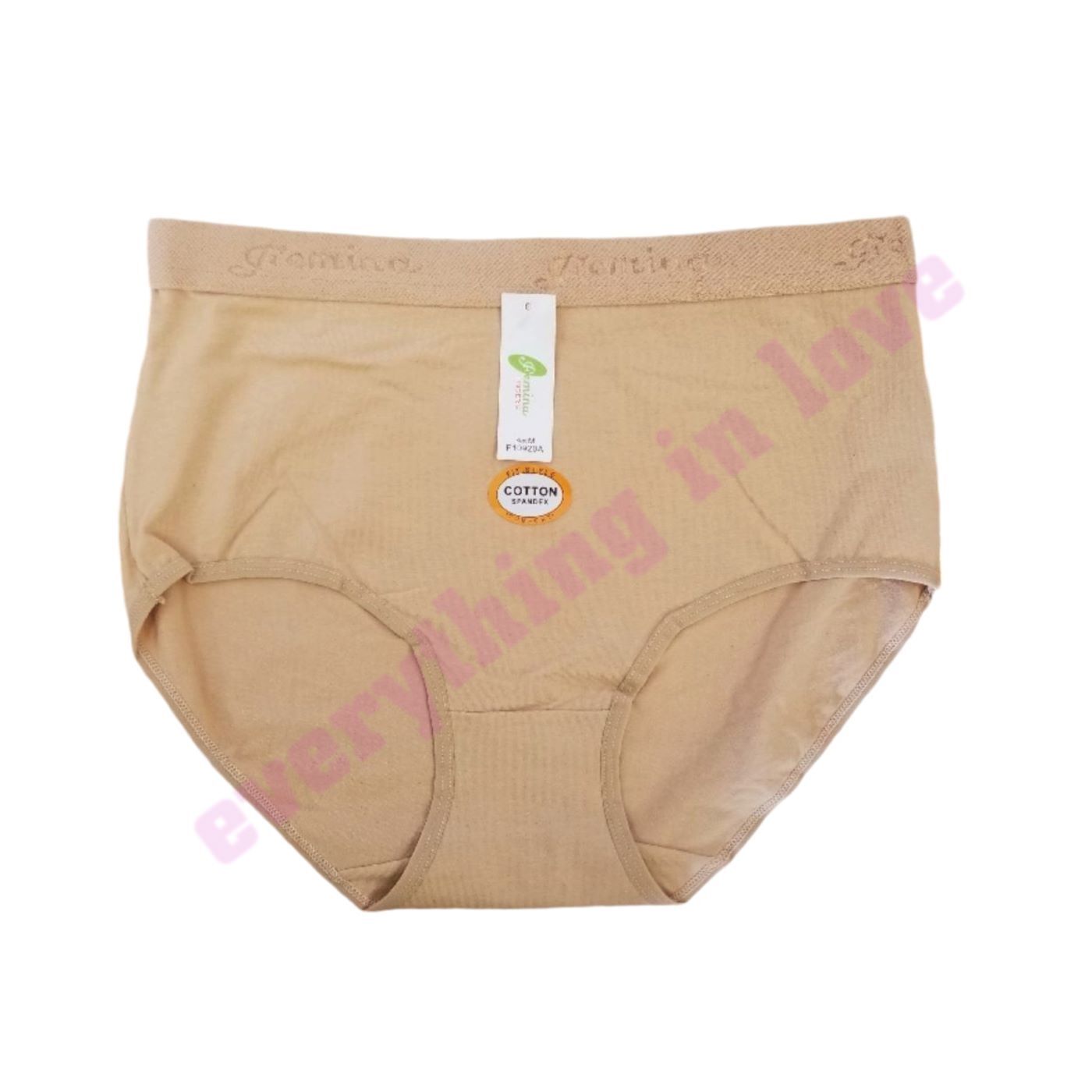 Women Plus Soft Elastic Band Cotton High Waist Comfort Brief Panties Underwears
