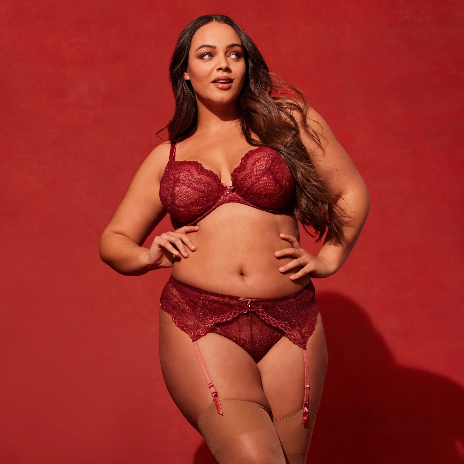 Gossard Superboost Lace Thong Panty Cranberry/Raspberry Sorbet New Lingerie 7716