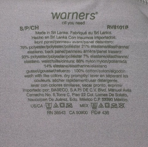 Warner’s Cloud 9 Bikini Panty Size S/5 Smooth Look Polyester Blend 2-Pair New