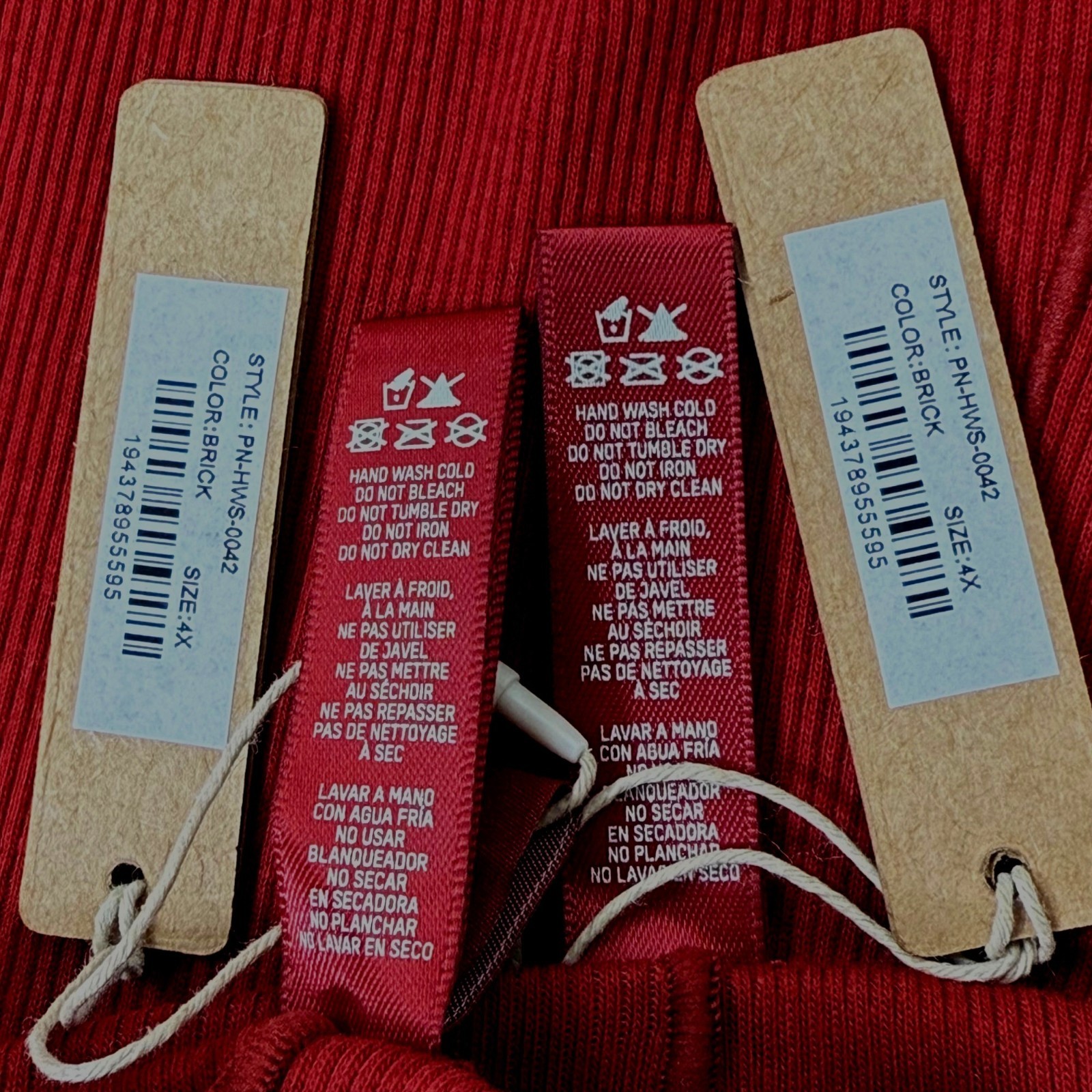 SKIMS Cotton Rib Boxer Shorts Lot of 2 Brick 4X