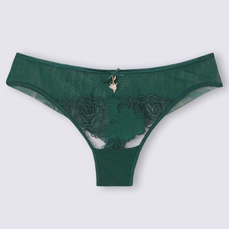 INTIMISSIMI Luxe Panties From Jennifer Lopez’s Intimates Collection in Green