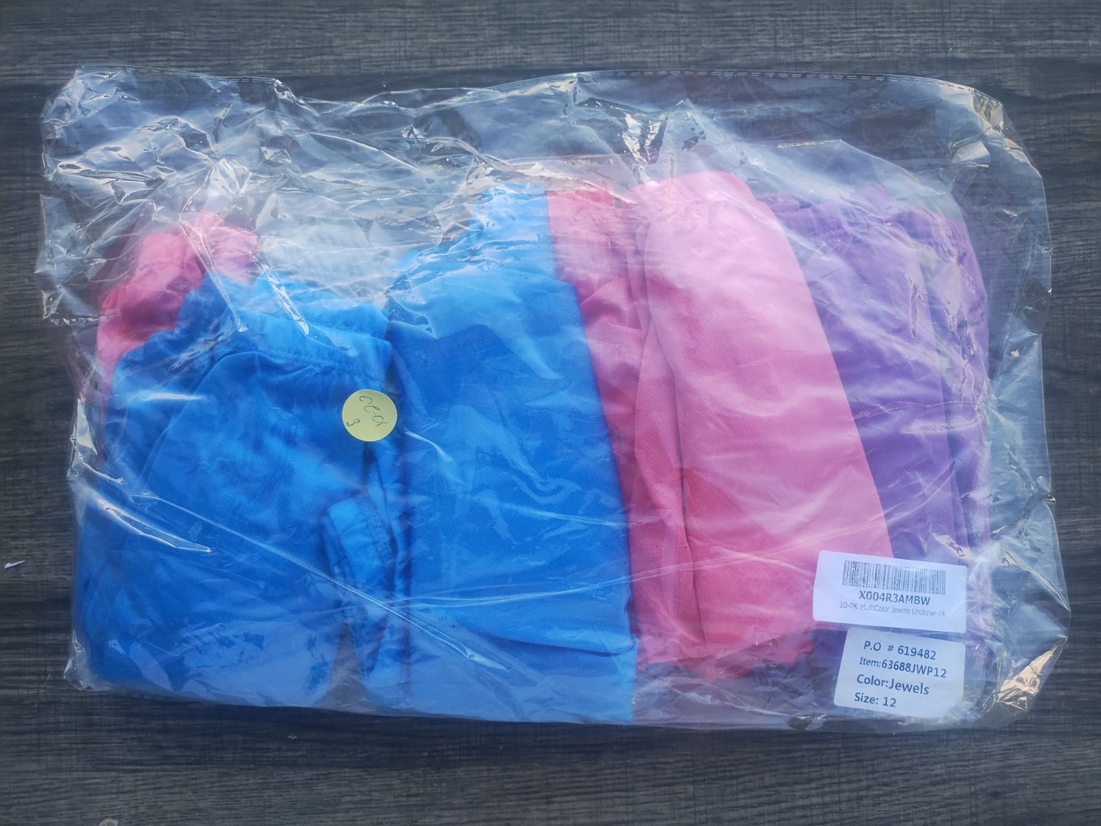 New Girls Underwear 10Pack Size12 Multicolor Jewels Panties Briefs Lot Brand New