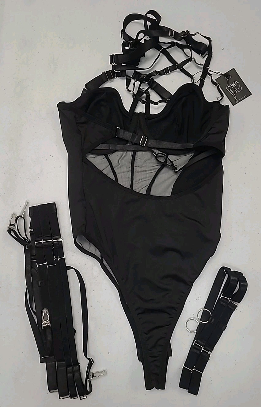 New Naked Underwear Body With Suspenders Women’s US Size S