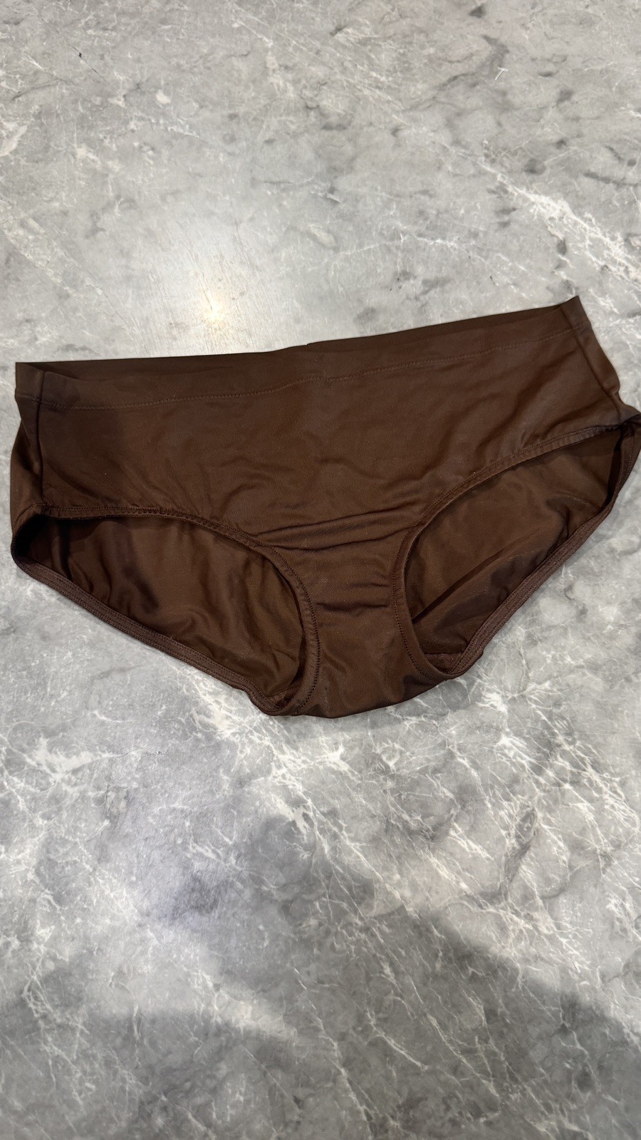 Maidenform The Smooth Panty Bikini Brown Second skin Satin Sz 7/ S-M