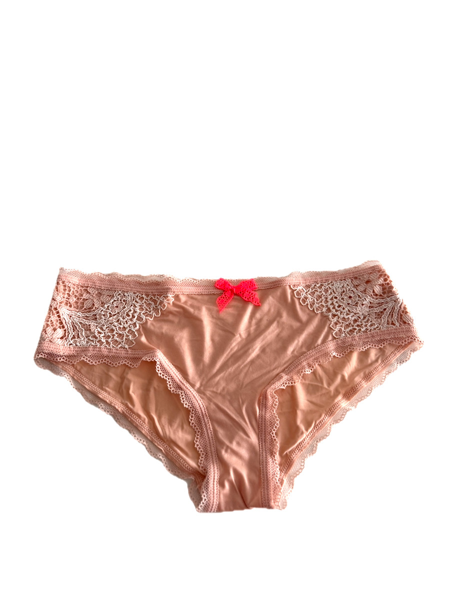Victoria’s Secret Body by Victoria Lace Trim Hiphugger Panty Beige