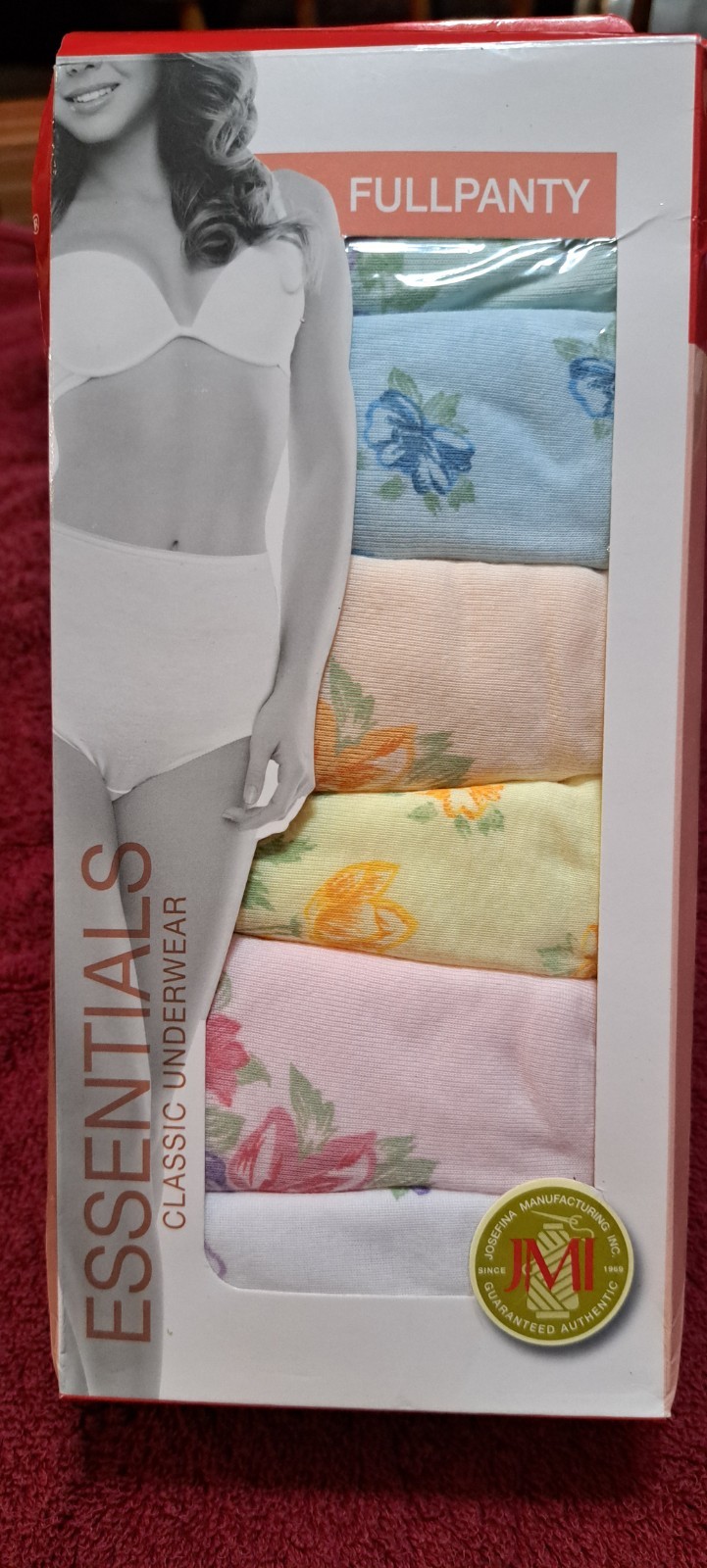SO-EN Essentials Classic Underwear Full Panty 6 Pieces L, 38-40 Inches