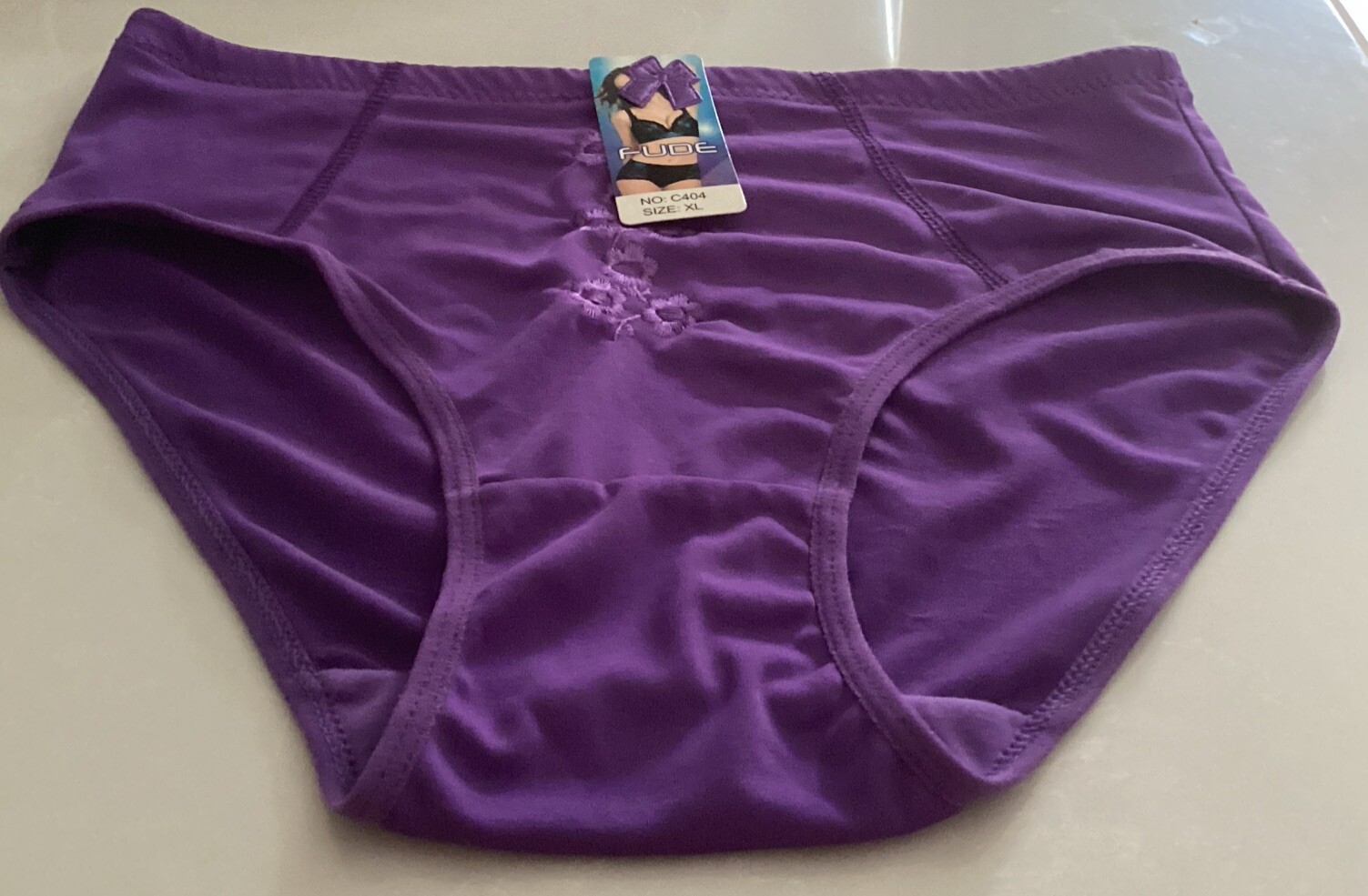New Fude Ladies Panties Purple Size: XL