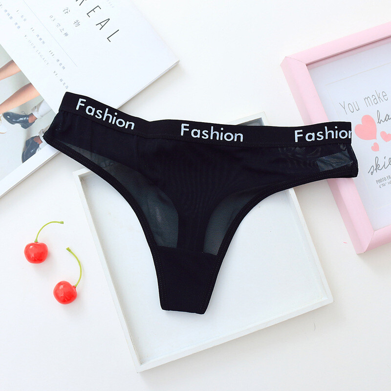 6 Pack Lot Sexy Womens Sheer See Through Panties Thongs G string Sissy Underwear