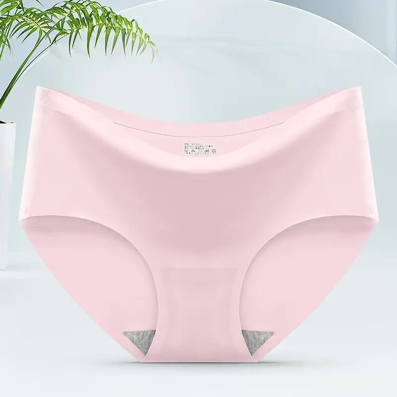 Ice Silk Panties Ladies Underwear Seamless Briefs Pants Women Knickers Pack of 4