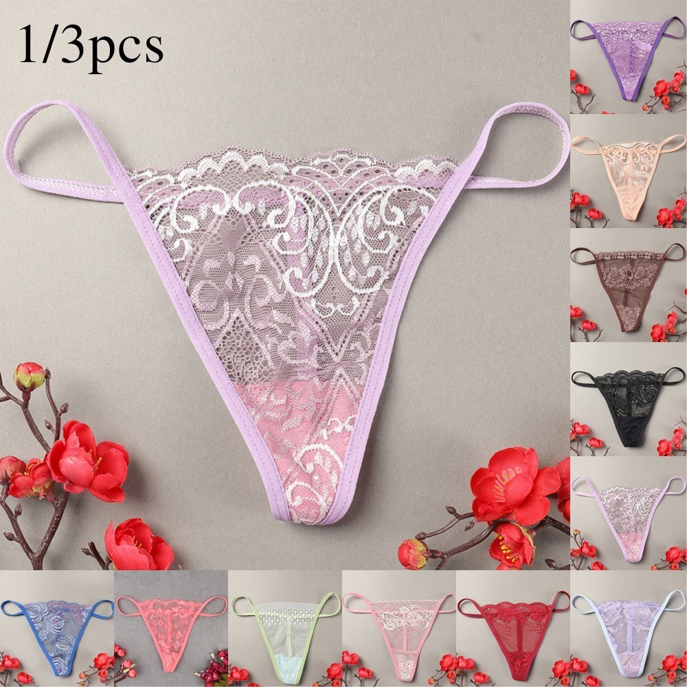 Briefs Panties Underwear Lace Nylon Thong/String Waist 56-74cm 155-172cm
