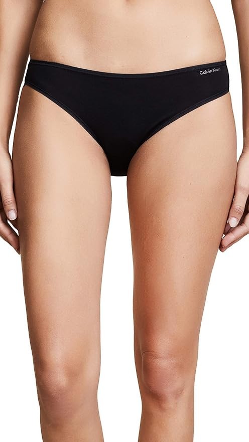 Calvin Klein Women’s Panty sz L bikini cotton black new qd3644-001