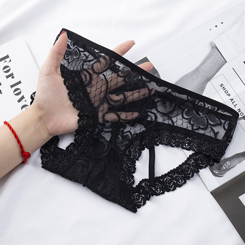 15 Types Women Sexy Black Lace Underpants Girl Mesh Gauze Breathe Briefs Panties