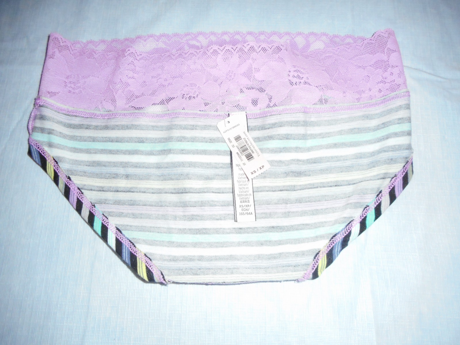 VICTORIA’S SECRET PINK MULTICOLOR HIPHUGGER HIPSTER PANTY XS/XP