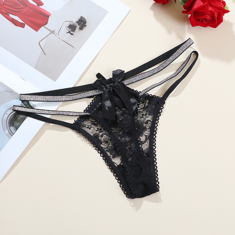 6 Pack Lot Sexy Womens Lace Panties Thongs Briefs See Through Underwear Lingerie