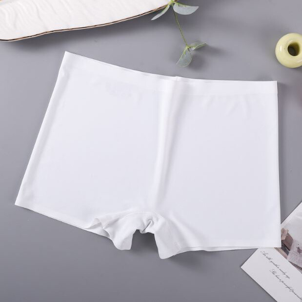 3 Packs Womens Seamless Boy Shorts Ice Silky Boxer Shorts Panties Underwear