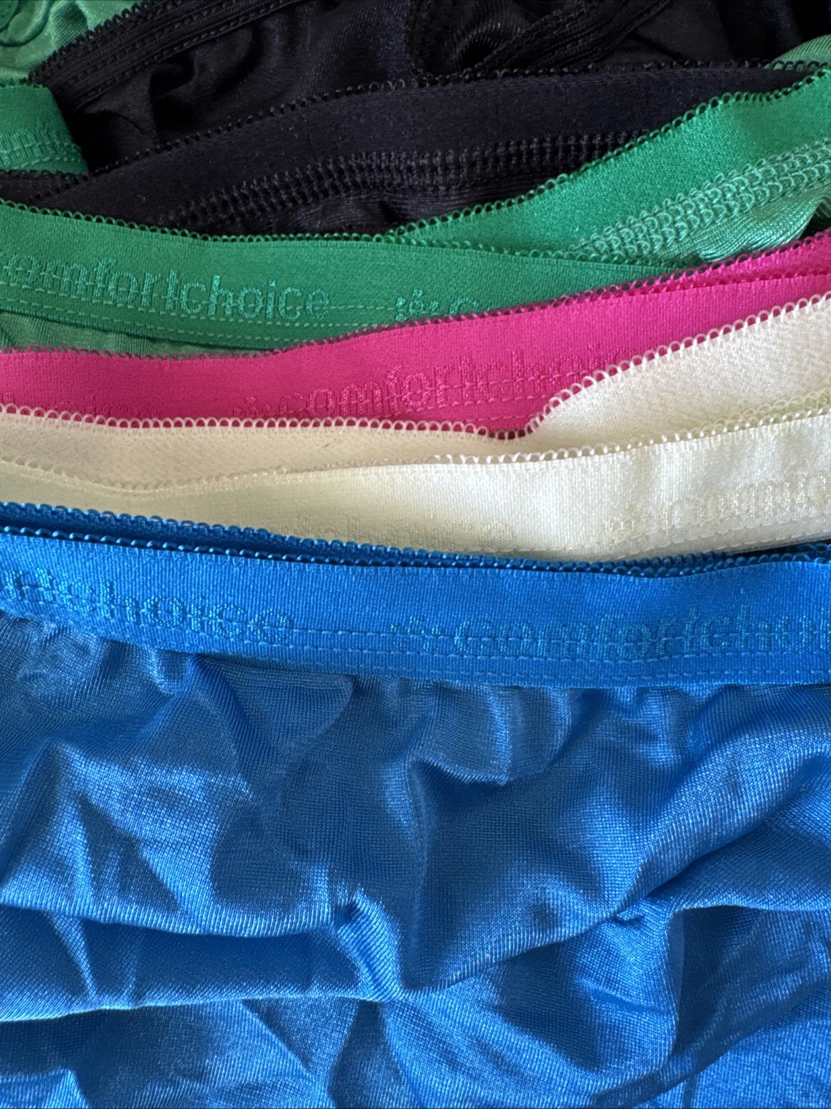 Womens Plus Size 14 Nylon Brief Panties 5 Pack Comfort Choice NEW
