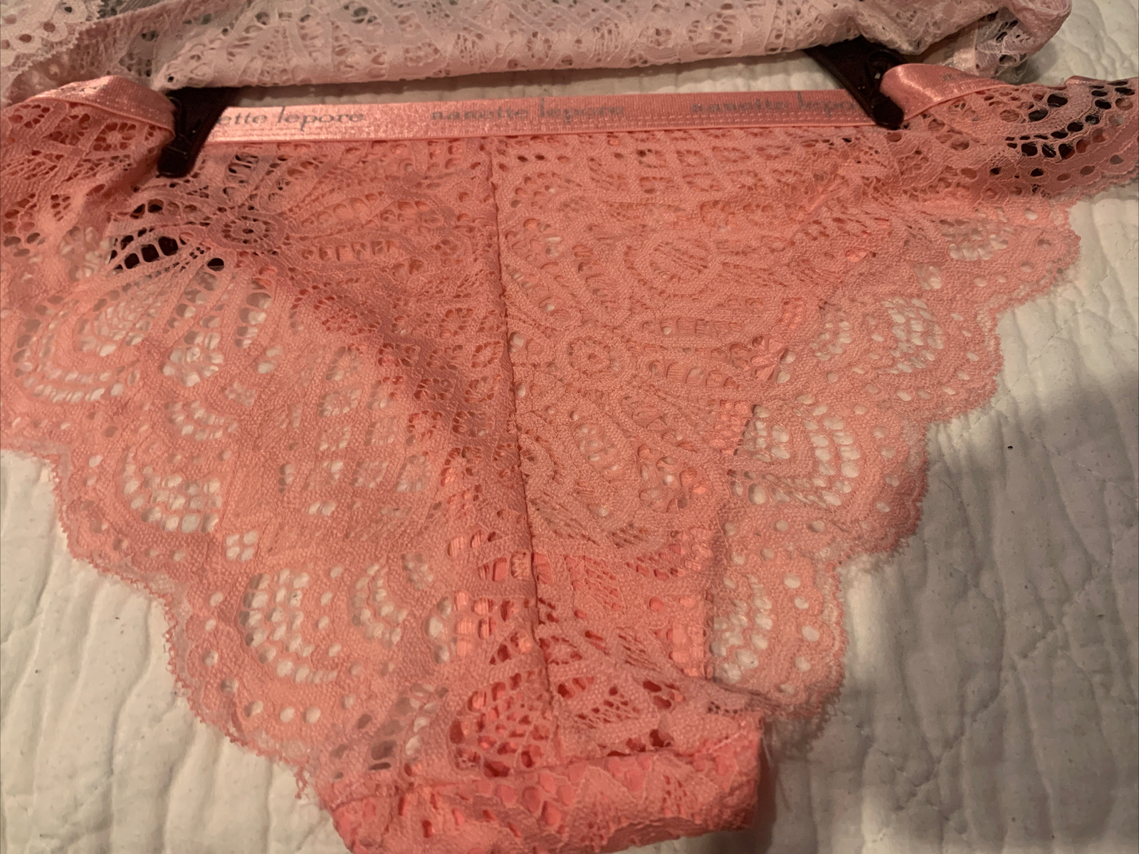 Nanette Lepore 5 Pack Thong Lace Bikini Panties Set Size XL Underwear