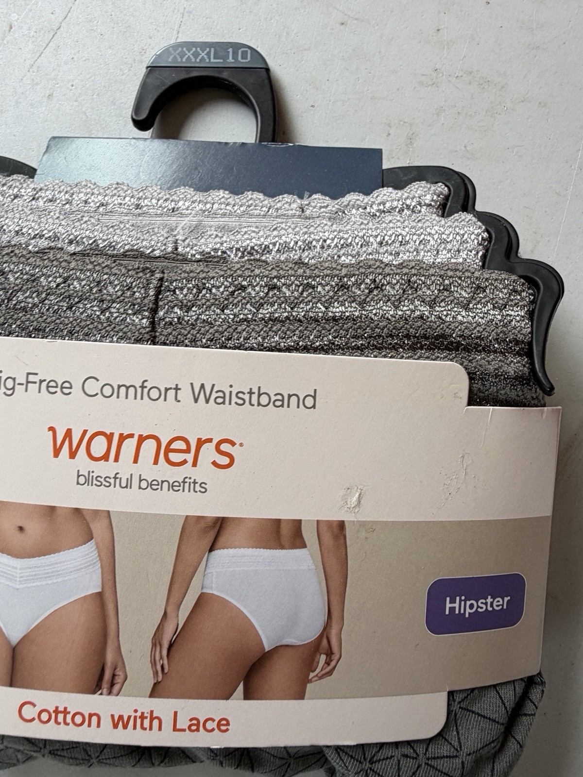 Warner Women’s Panties 3 Pack Size 10-XXXL