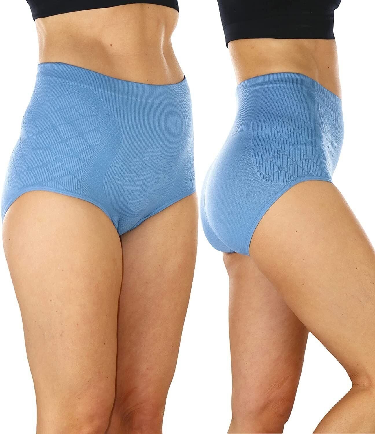 ToBeInStyle Women’s 6 Pack High-Waist Compression Control Briefs – Plus Size…