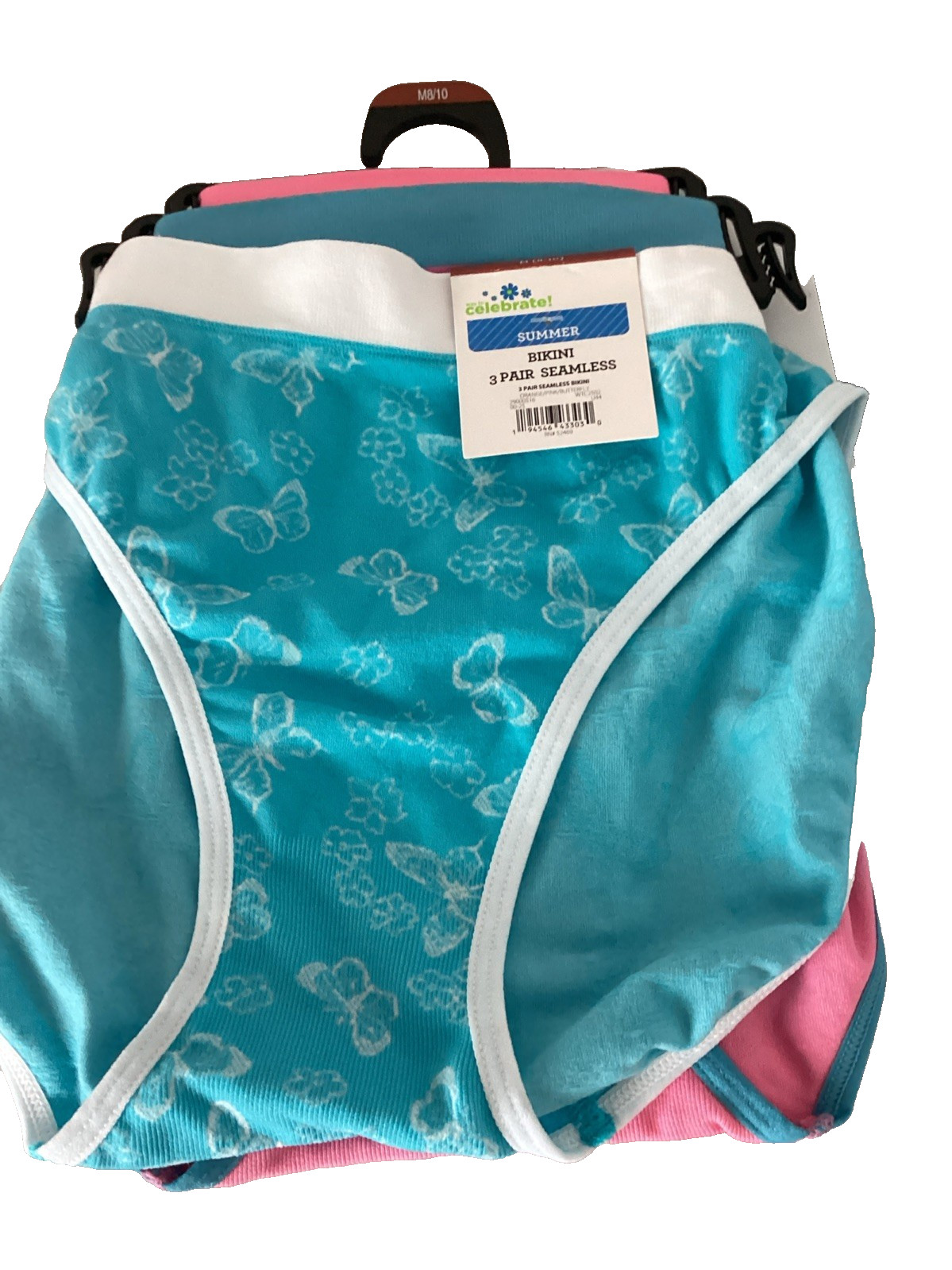 CELEBRATE! SUMMER 3-Pack SEAMLESS BIKINI Panties Sz. M*