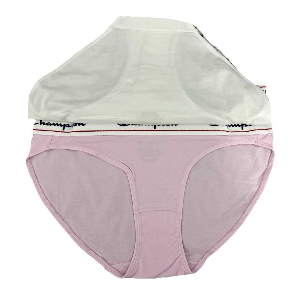 Champion Women’s Authentic Athleticwear Bikini Underwear Gray/white/Pink Size L