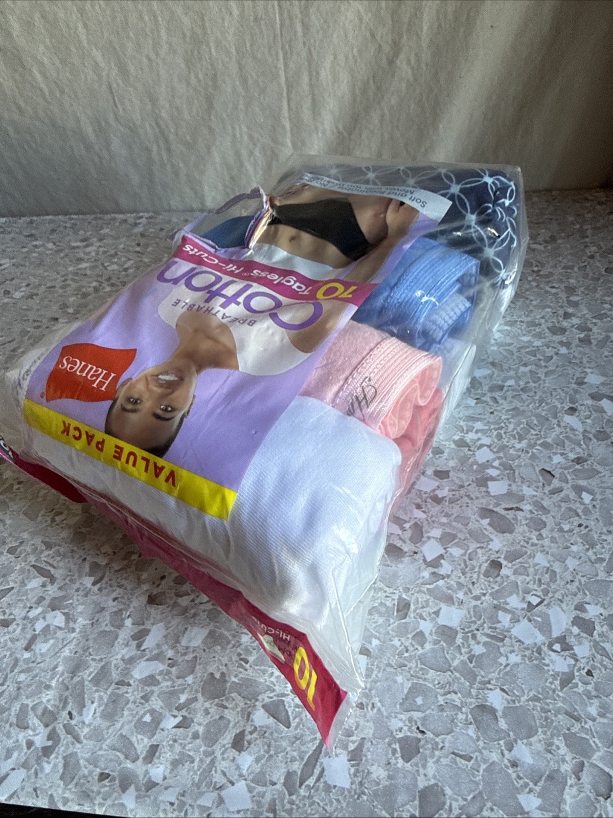 Hanes Women’s Cotton Tagless Hi Cut Breathable Panties 10-Pack, Size 10x3XL