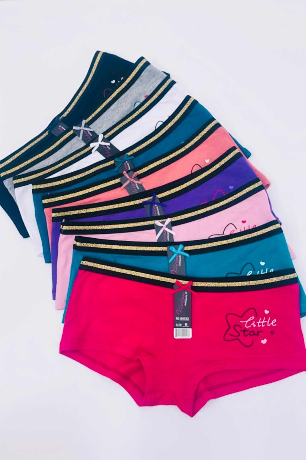 NEW Lot 6 Boyshorts Panties Cotton Underwear Women’s Ladies Girls 8433 Size S-XL