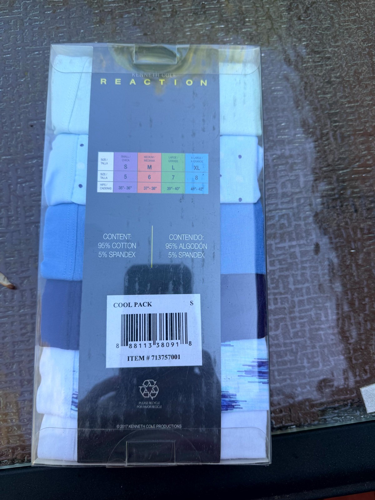 NWT Kenneth Cole Reaction 6-Pack Hi-Cut Cotton Stretch Panties Size Small