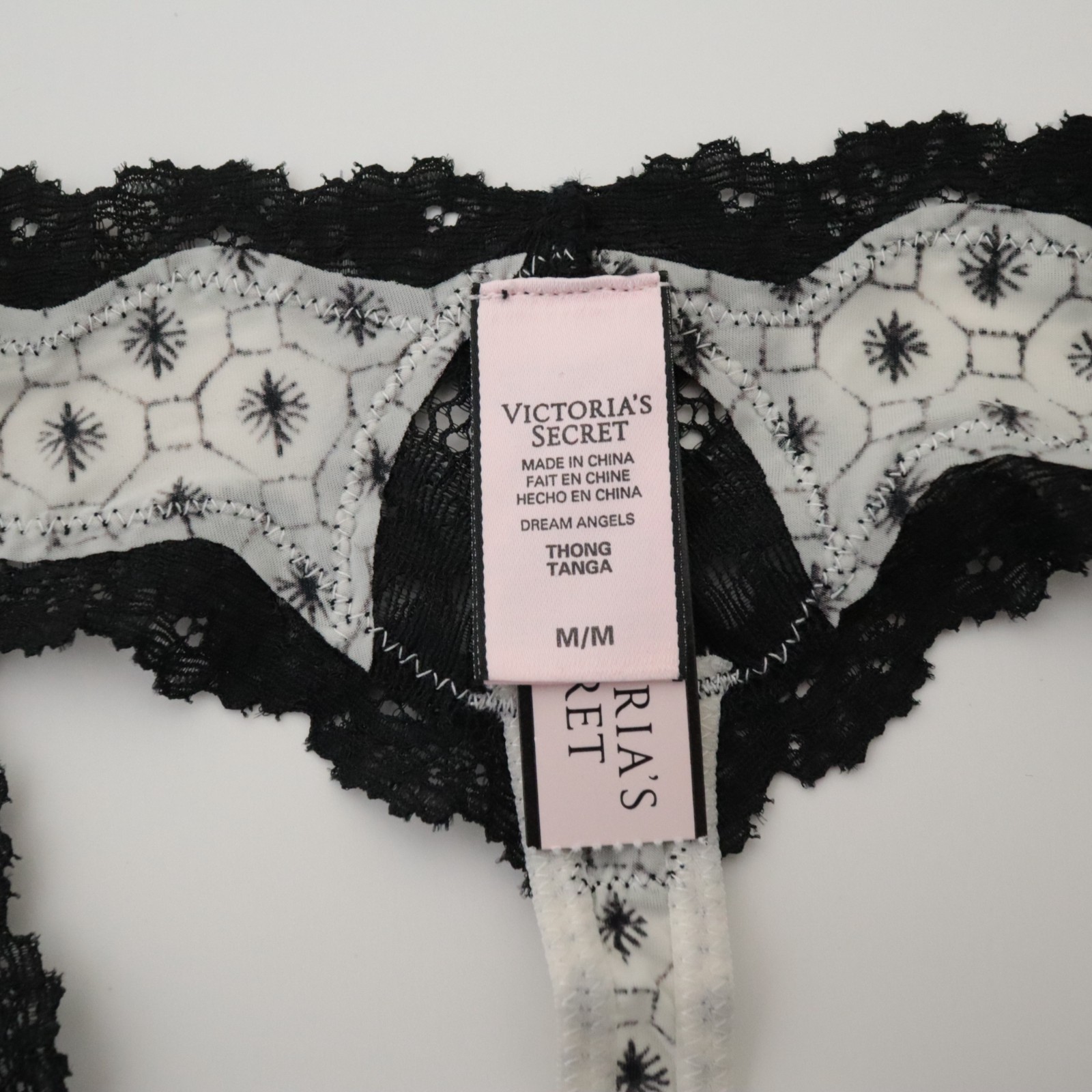 NEW Victoria’s Secret VTG 2010s Silky Satin Dream Angels Thong Panty MEDIUM