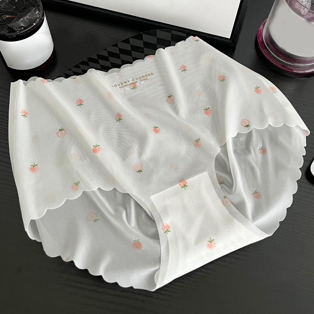 Wearable Women’s Ice Silk Panties Lightweight Summer Comfort Underwear