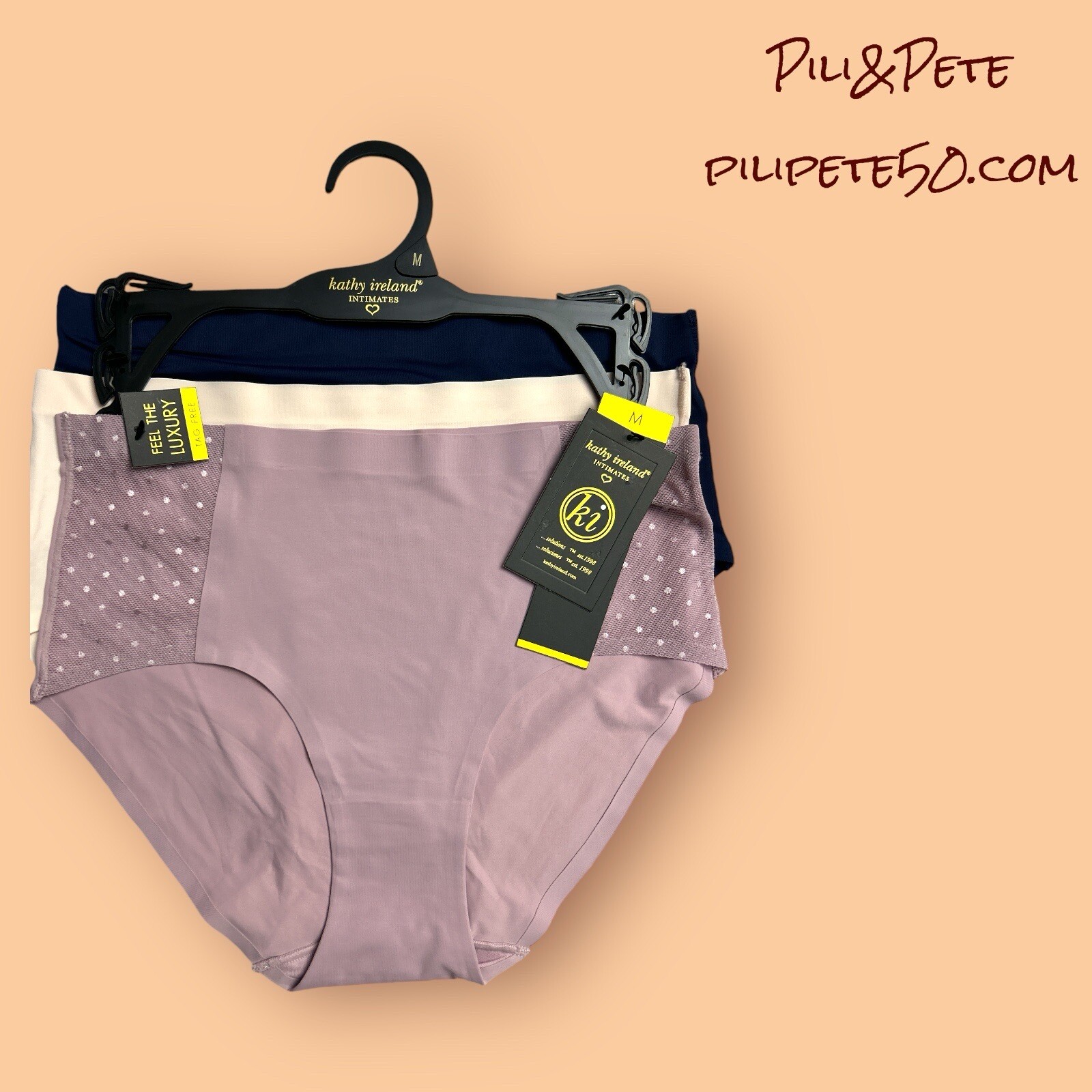 KATHY IRELAND 3 Pcs FIT BRIEFS~TAG FREE~MULTICOLOR~3PKBF1485~ALL SIZES~GREAT FIT