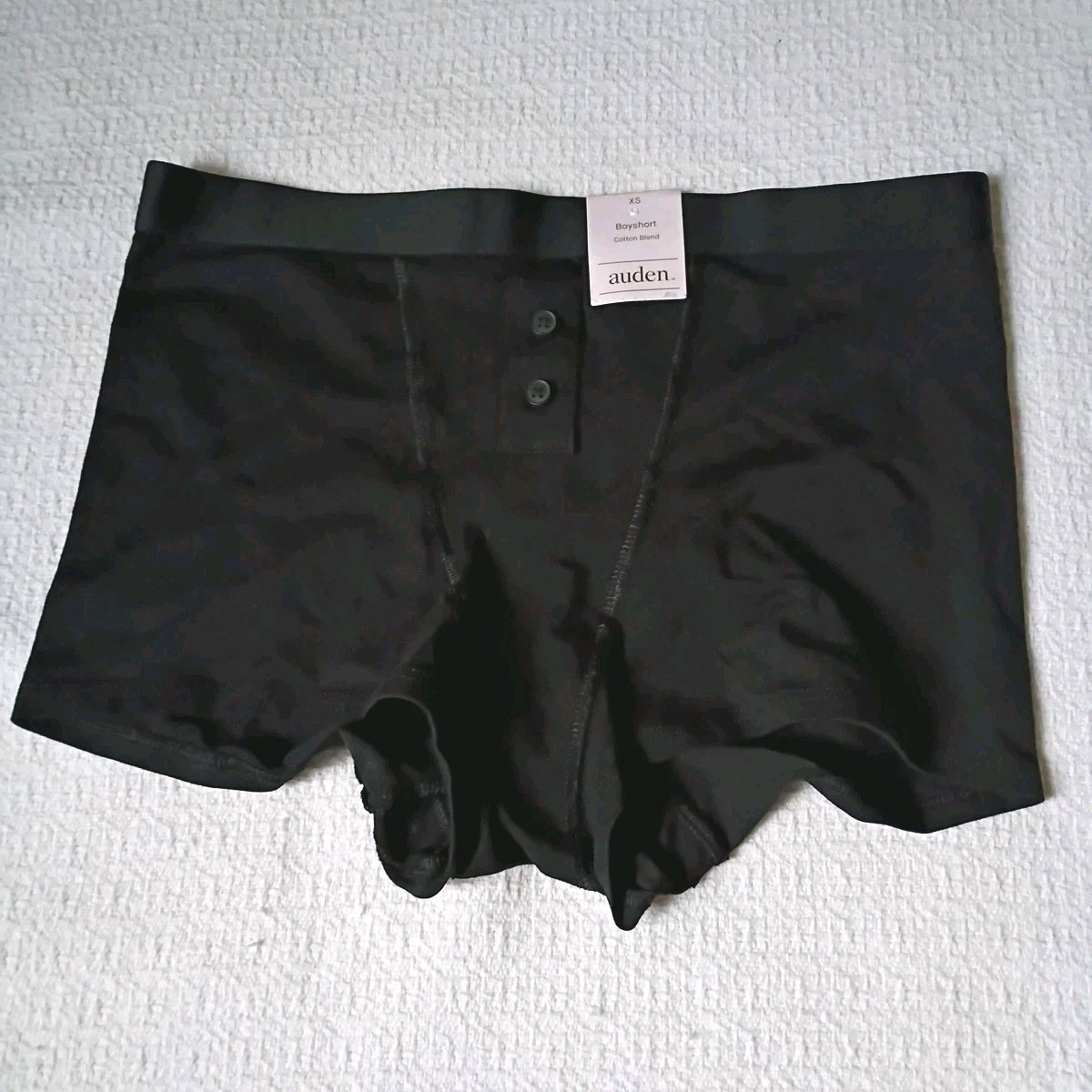 Auden Women’s Boyshort Panty Sz XS (0-2) Black Comfort Underwear NEW