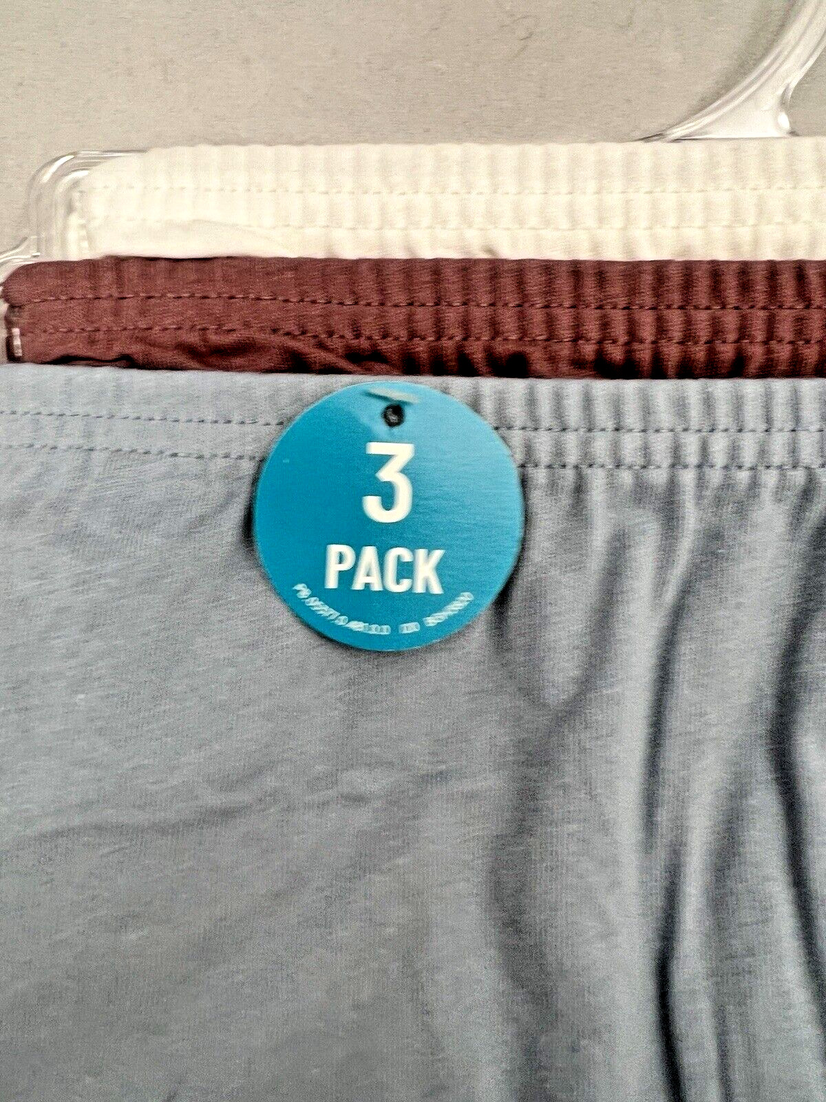 3 PK VANITY FAIR $30 Blue, Mauve, White 100% Cotton Brief Panties 15320 8 / XL