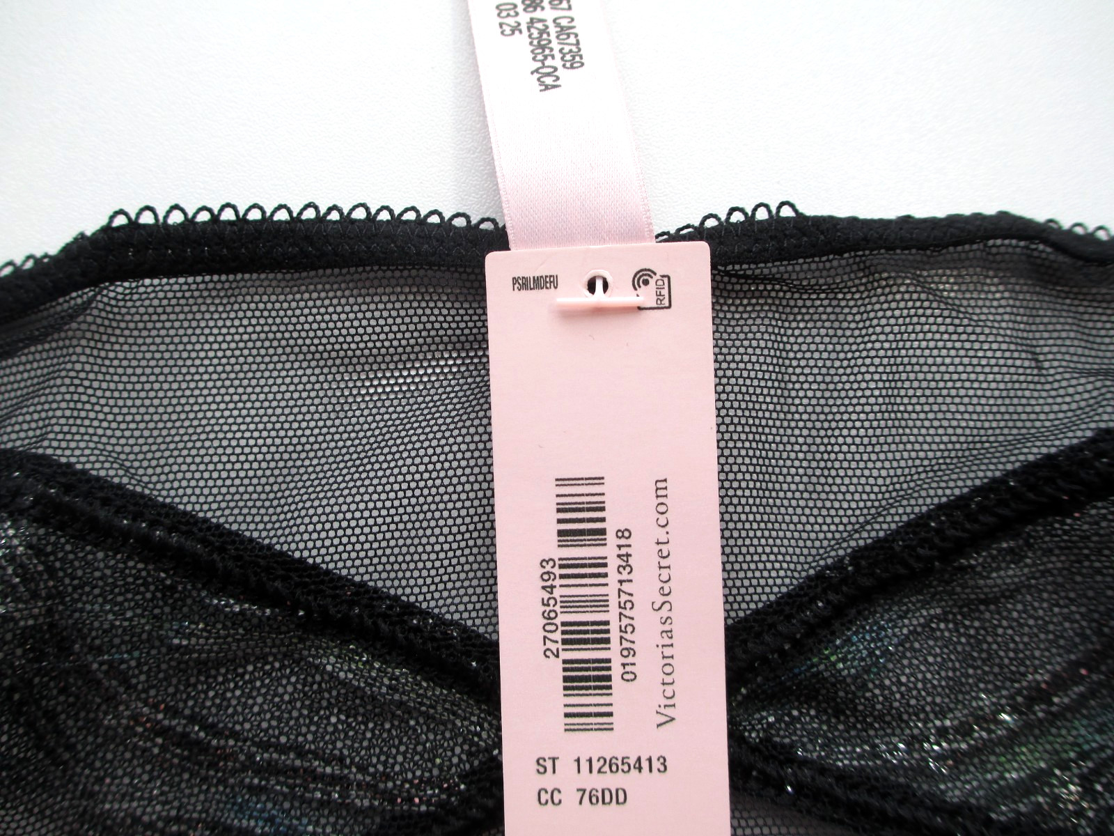VICTORIA’S SECRET VERY SEXY String Bikini Panty S M L XL Black NWT Sequin Mesh