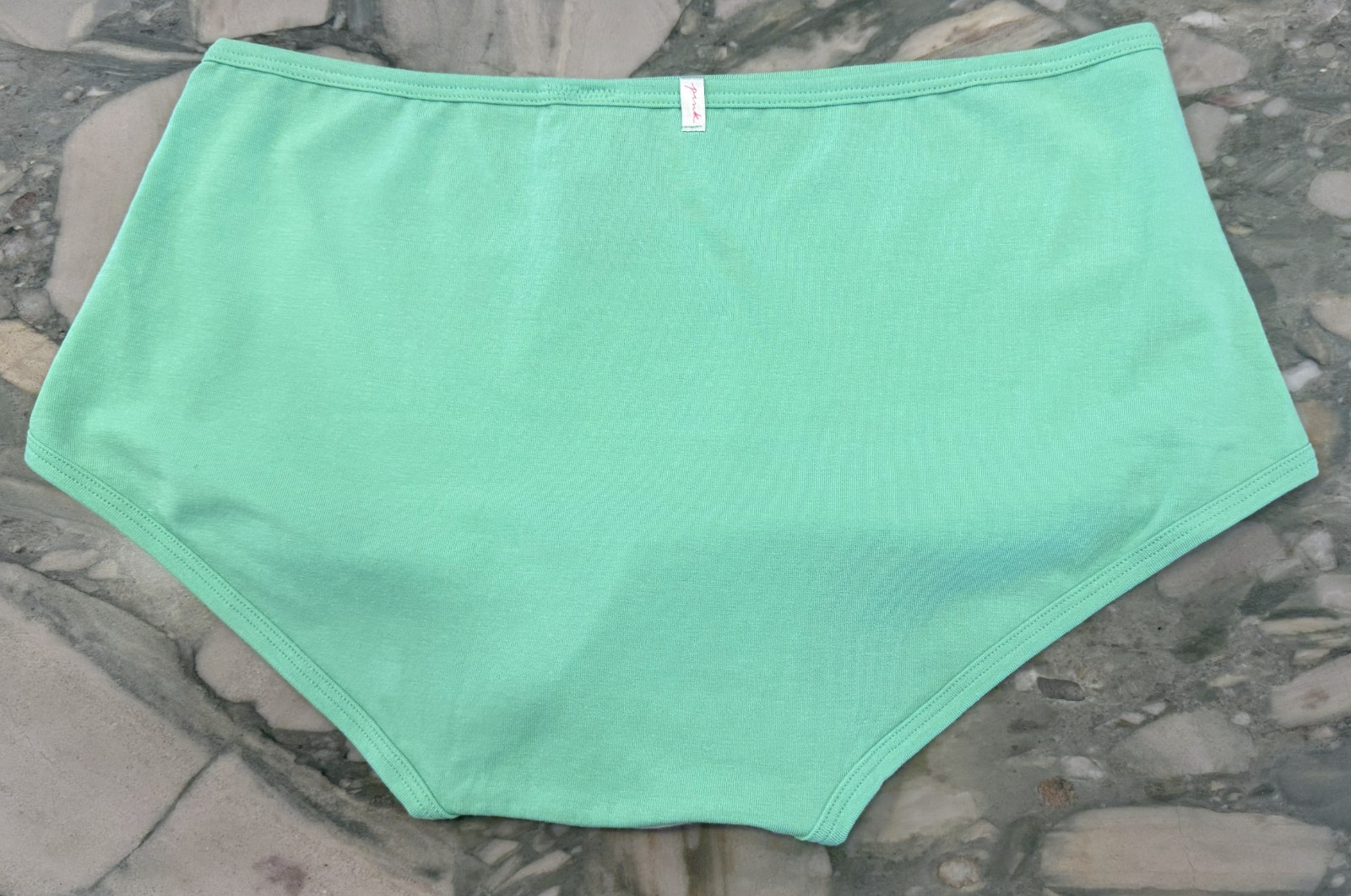 NEW Victoria Secret PINK Cotton Trim Boyshort – Stone Grey & Green Spring – XL