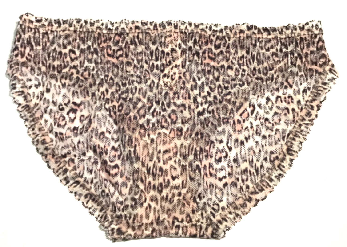 Victoria’s Secret The Lacie Lace Bikini Panty Medium Purest Pnk Animal Print NEW