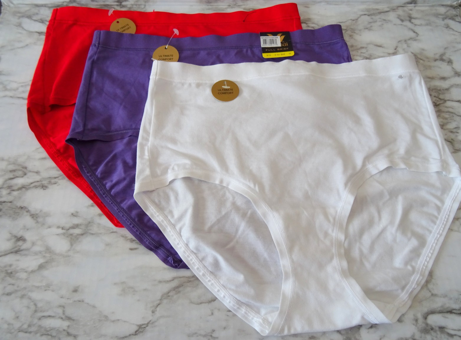 Wacoal 875362# Understated Cotton Full Brief 3-Pack Panties US Size M