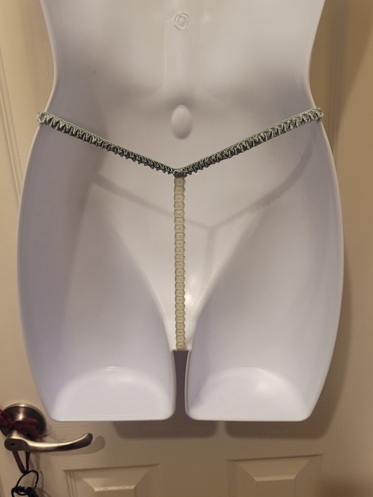 Vtg M/L Victorias Secret 80’s 90’s T String G String Thong Panties Beaded SAGE