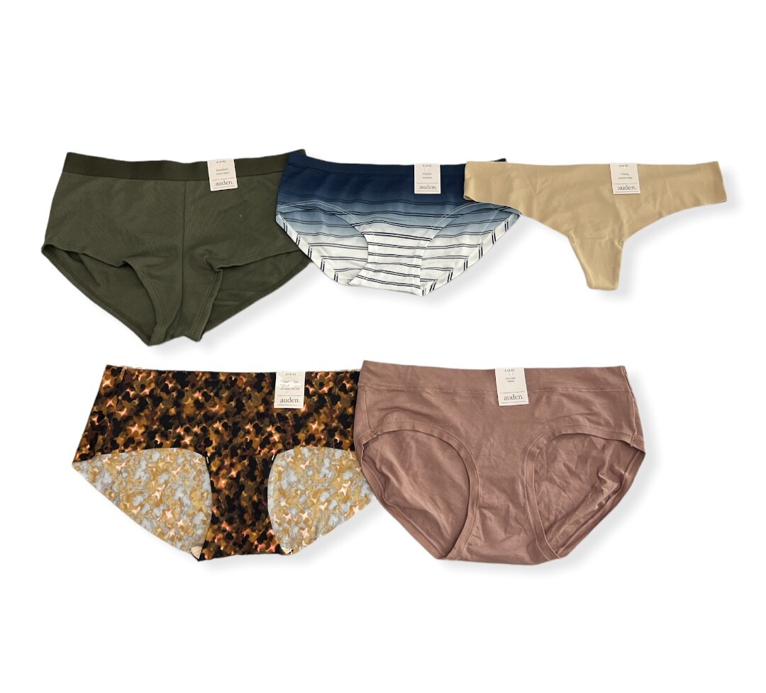 Women’s 5pk Assorted Styles & Colors Underwear – Auden – S (4-6) – S554
