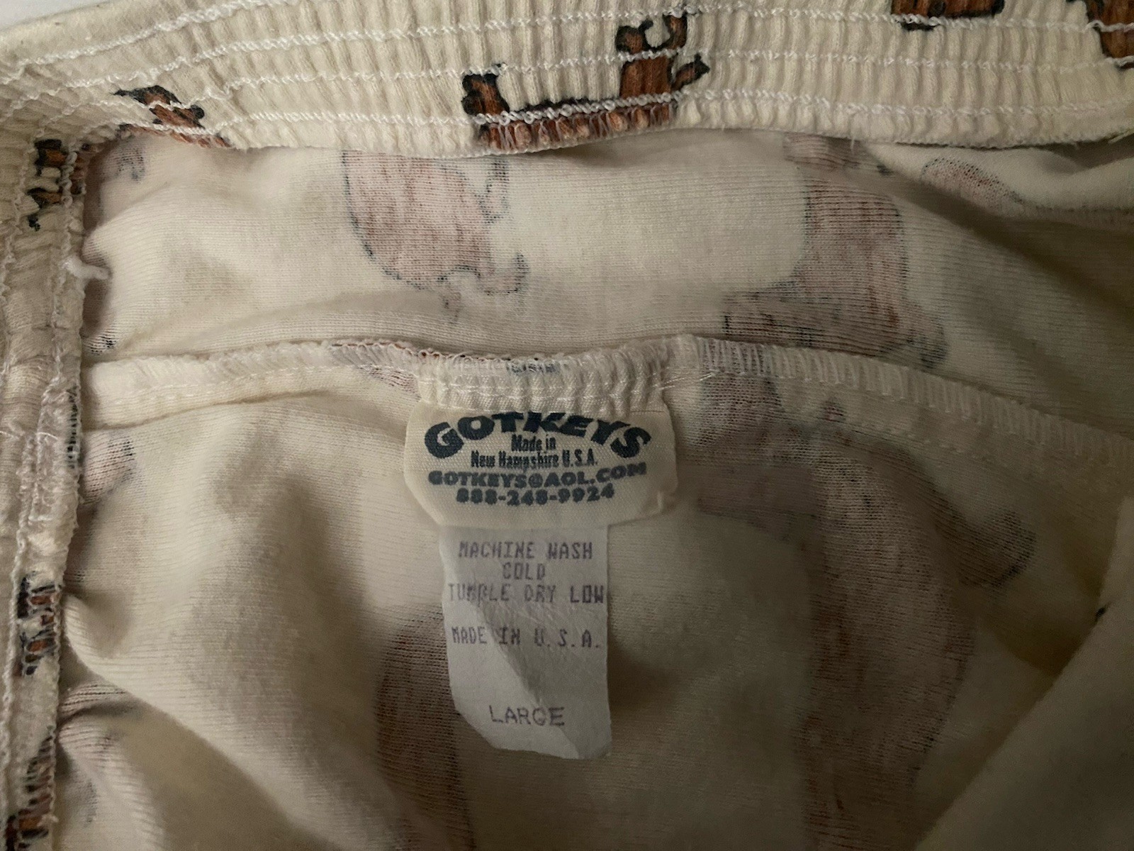 Gotkeys Dachshund Dog Print Pajama Boxer Shorts Cotton Blend Womens Large