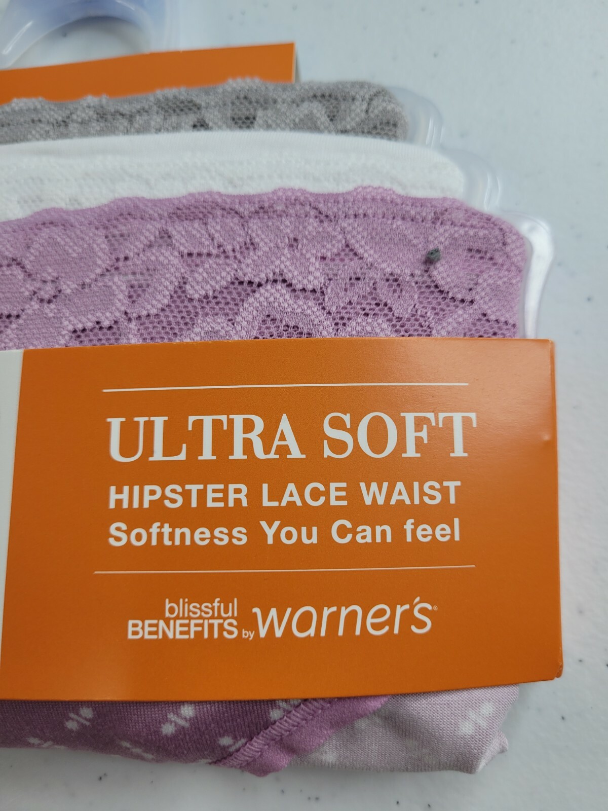 Warners Women’s Hipster Lace Waist Underwear Panties Ultra Soft 3-Pair XXXL 10