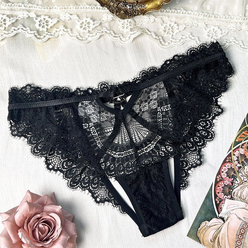Pack Of 3 Sexy Womens See Through Lace Panties Briefs Lingeries Ladies Underwear